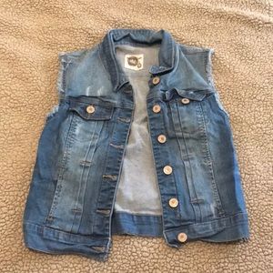 Jean sleeveless vest